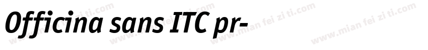 Officina sans ITC pr字体转换